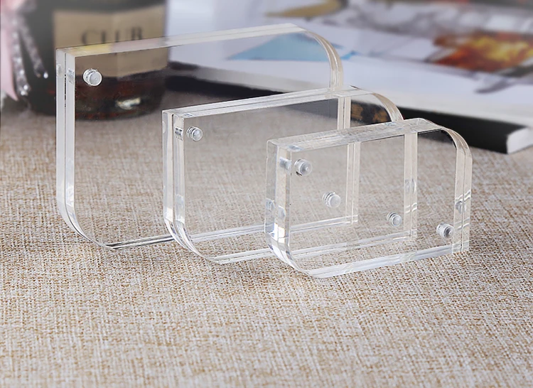 Round Corner Clear Acrylic Photo Frames Block with Magnetic Picture Display Stand Logo Mark Tag Desk Sign Label Holder Stand
Round Corner Clear Acrylic Photo Frames Block with Magnetic Picture Display Stand Logo Mark Tag Desk Sign Label Holder Stand