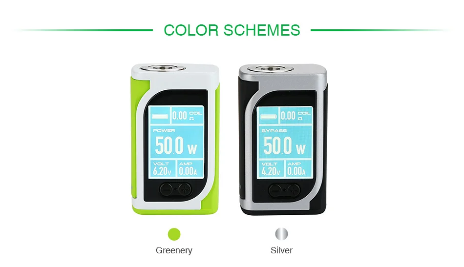 Original Eleaf IStick Kiya TC Box MOD Built-in 1600mAh Battery Max 50W for Eleaf GS Juni Tank E-cig Vape Box Mod Vs eleaf invoke