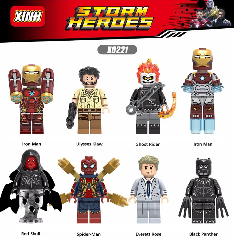 Legoings Super Heroes Iron Man Hulk Captain America Spiderman Batman Joker Spiderman Model Building Kits Toy For Children
Legoings Super Heroes Iron Man Hulk Captain America Spiderman Batman Joker Spiderman Model Building Kits Toy For Children