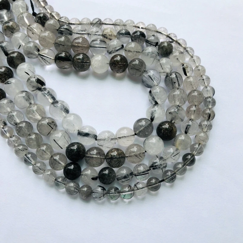 Natural Black Rutilated Quartz Rutilated Rock Crystal Beads 4mm 6mm 8mm 10mm 12mm Round Loose Stone Beads 1of 15.5" String
Natural Black Rutilated Quartz Rutilated Rock Crystal Beads 4mm 6mm 8mm 10mm 12mm Round Loose Stone Beads 1of 15.5" String