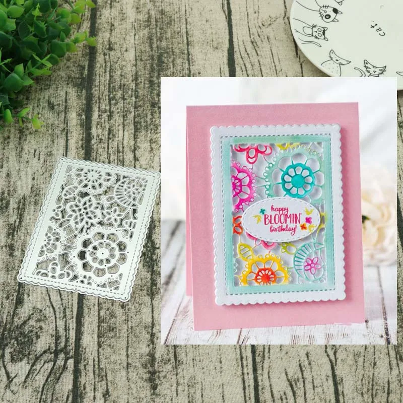 Pattern background Metal cutting dies frame craft cutting die embossing stencil for handmade Paper card making scrapbooking
Pattern background Metal cutting dies frame craft cutting die embossing stencil for handmade Paper card making scrapbooking