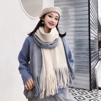 Solid Winter Scarf Women Warm Long Knitted Cashmere Infinity Scarves Wool scarfs Pashmina Fall Shawl England EU Cape 200*40CM
Solid Winter Scarf Women Warm Long Knitted Cashmere Infinity Scarves Wool scarfs Pashmina Fall Shawl England EU Cape 200*40CM