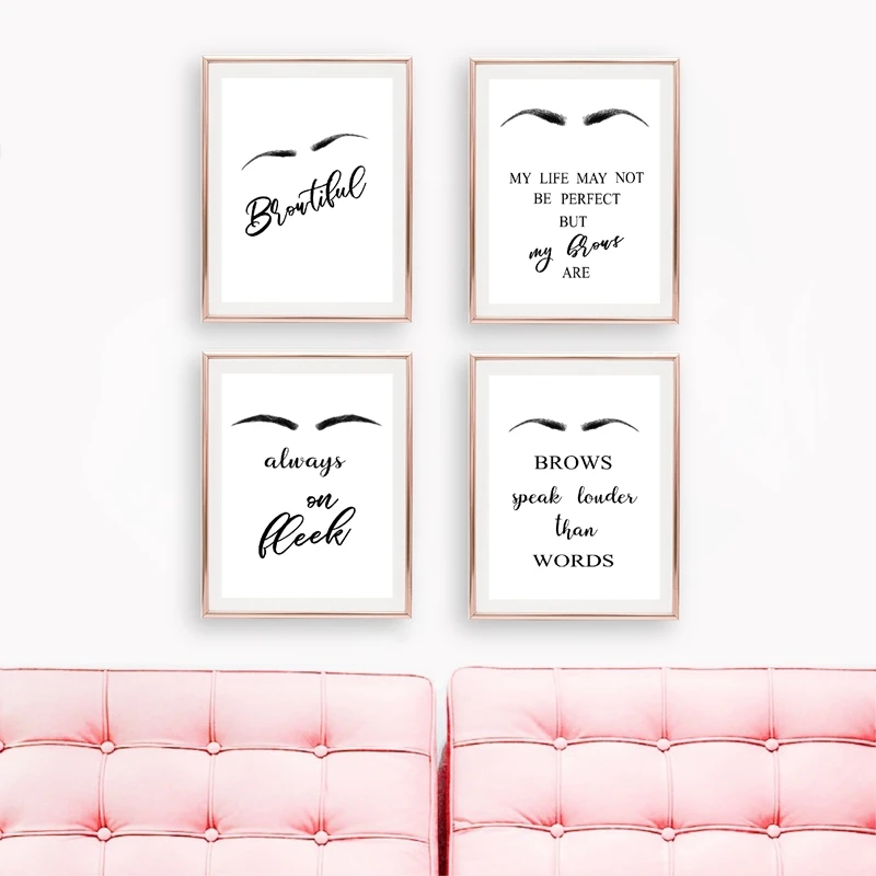 Brows Canvas Prints Poster Salon Decor