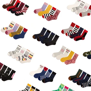 4 pairs of men's cotton crew socks Harajuku style cartoon stripes dot stitching color trend business fashion fun happy socks
4 pairs of men's cotton crew socks Harajuku style cartoon stripes dot stitching color trend business fashion fun happy socks