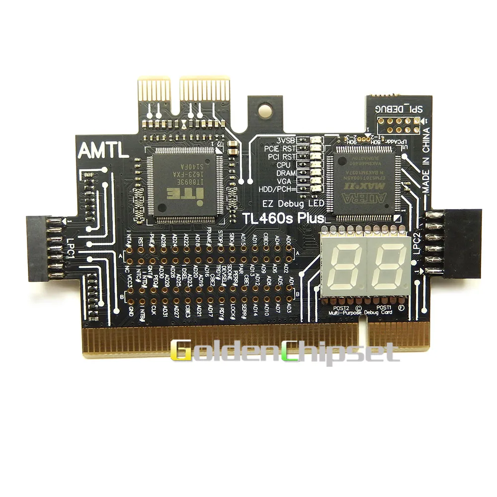 TL460S PLUS Analyzer Diagnostic LPC-DEBUG Card PCI PCI-E LPC-Debug Post Test Kit Motherboard tester
TL460S PLUS Analyzer Diagnostic LPC-DEBUG Card PCI PCI-E LPC-Debug Post Test Kit Motherboard tester