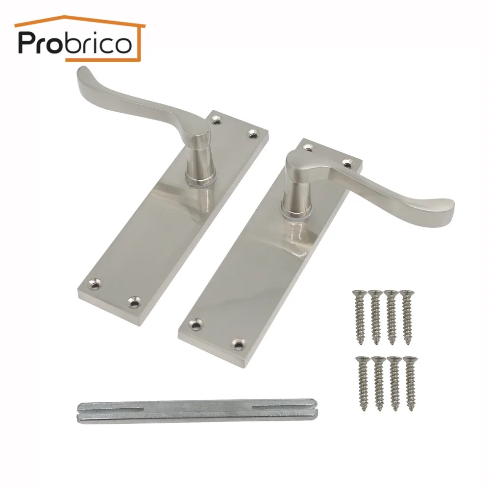 Probrico European door handle set Zinc Alloy levers adjustable latch Keyless Passage door Locks Hardware for Corridor
Probrico European door handle set Zinc Alloy levers adjustable latch Keyless Passage door Locks Hardware for Corridor