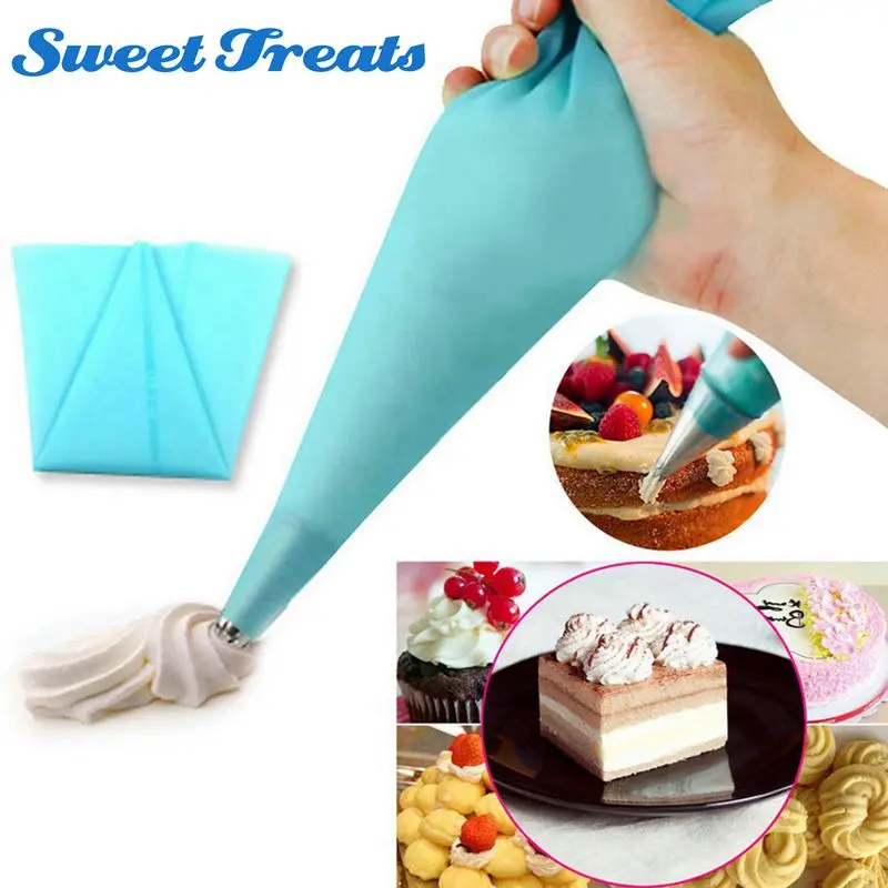 Sweettreats 1pcs Portable 12" Reusable Silicone Icing Piping Cream Pastry Bag Cake DIY Decorating Tool
Sweettreats 1pcs Portable 12" Reusable Silicone Icing Piping Cream Pastry Bag Cake DIY Decorating Tool