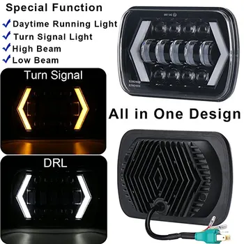 Black 5X7 7x6 LED Headlight For 1986-1995 Jeep Wrangler YJ 1984-2001 Cherokee XJ
Black 5X7 7x6 LED Headlight For 1986-1995 Jeep Wrangler YJ 1984-2001 Cherokee XJ