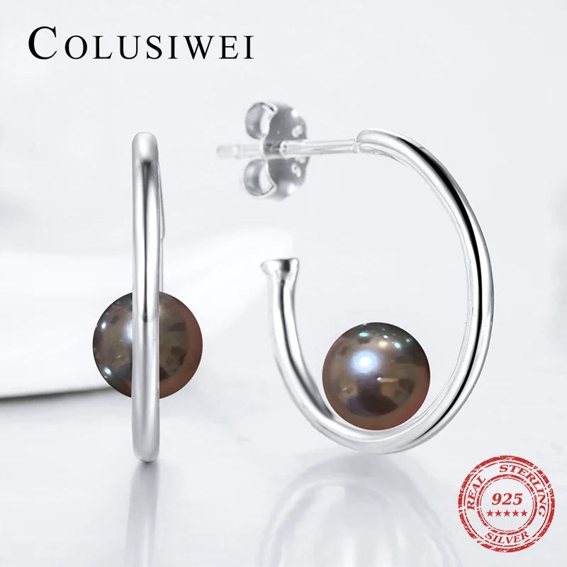 Colusiwei Hot Sale 925 Sterling Silver Multi Gray Brand New Shell Pearl Hoop Earrings For Women Anniversary's Day Gift Jewelry
Colusiwei Hot Sale 925 Sterling Silver Multi Gray Brand New Shell Pearl Hoop Earrings For Women Anniversary's Day Gift Jewelry