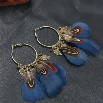 Vintage Feather Long Earrings For Women Tassel Pendant Earring female bohemia Pendientes Round Hanging Earrings Brincos Da Moda
Vintage Feather Long Earrings For Women Tassel Pendant Earring female bohemia Pendientes Round Hanging Earrings Brincos Da Moda