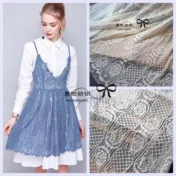Off white and Black in stock good quality geometric design hot! 1.5x1.5 Meters/piece cording lace fabric eyelash dress laces
Off white and Black in stock good quality geometric design hot! 1.5x1.5 Meters/piece cording lace fabric eyelash dress laces