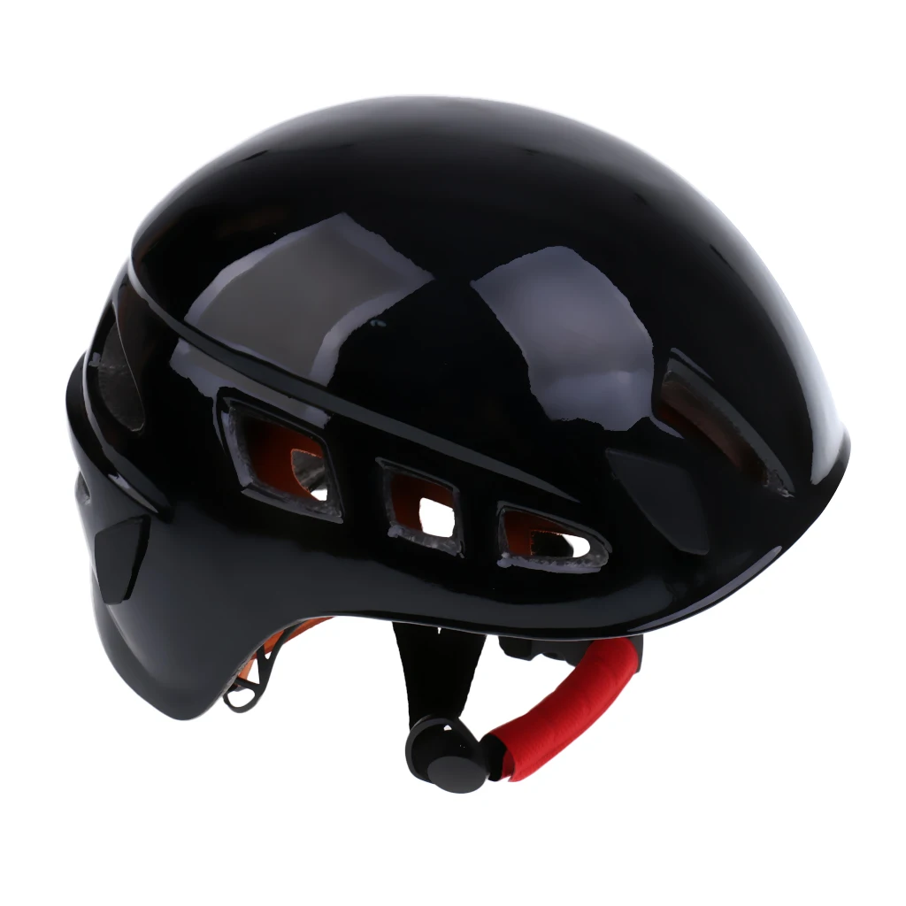 Safe Rock Climbing Downhill Caving Rappelling Rescue Helmet Protector Black