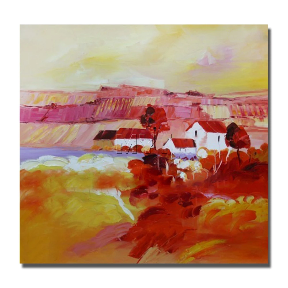 New Design Landscape Painting on Canvas Wall Pictures for Living Room Decor Hand Painted Cheap Modern Oil Big Size | Дом и сад