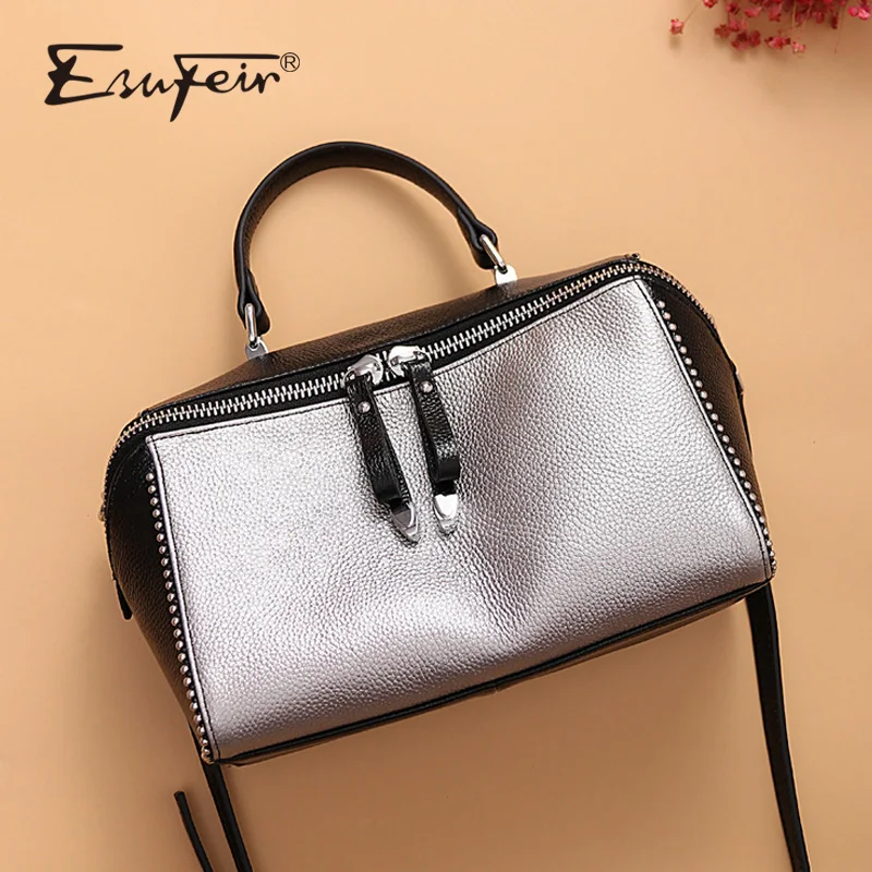 ESUFEIR Genuine Leather Women's Handbag Vintage Patchwork Shoulder Bag Messenger Bag Designer Luxury Brand Women Totes 2019
ESUFEIR Genuine Leather Women's Handbag Vintage Patchwork Shoulder Bag Messenger Bag Designer Luxury Brand Women Totes 2019