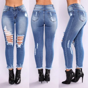 2018 new arrival ripped fashion Jeans for Women Classic High Waist Skinny Pencil Blue Denim Pants washed Jeans women big hip
2018 new arrival ripped fashion Jeans for Women Classic High Waist Skinny Pencil Blue Denim Pants washed Jeans women big hip