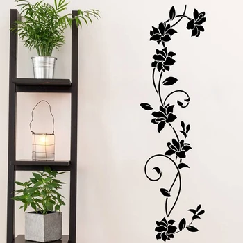 Black Flower Vine Vinyl Wall Stickers Refrigerator Window Cupboard Living Room Decoration DIY Wall Decals Art Mural Home Decor
Black Flower Vine Vinyl Wall Stickers Refrigerator Window Cupboard Living Room Decoration DIY Wall Decals Art Mural Home Decor
