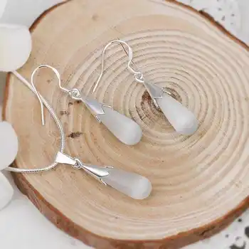 Wholesale Sterling-Silver-Jewelry Set,Fashion Silver Plated Jewelry,Fashion Charm Mushroom Teardrop Pendant Necklace+Earring Set
Wholesale Sterling-Silver-Jewelry Set,Fashion Silver Plated Jewelry,Fashion Charm Mushroom Teardrop Pendant Necklace+Earring Set