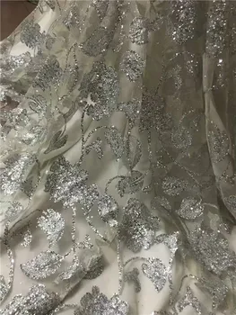 Wonderful evening party dress tulle cloth French net lace fabric with silver flower glitter UN100(5yards/lot)
Wonderful evening party dress tulle cloth French net lace fabric with silver flower glitter UN100(5yards/lot)