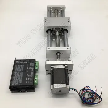 200MM Stroke Linear module Sliding Table Cross Slide Linear Stage Ball screw C7& 2.2NM NEMA23 Stepper motor Driver coupling Kits
200MM Stroke Linear module Sliding Table Cross Slide Linear Stage Ball screw C7& 2.2NM NEMA23 Stepper motor Driver coupling Kits