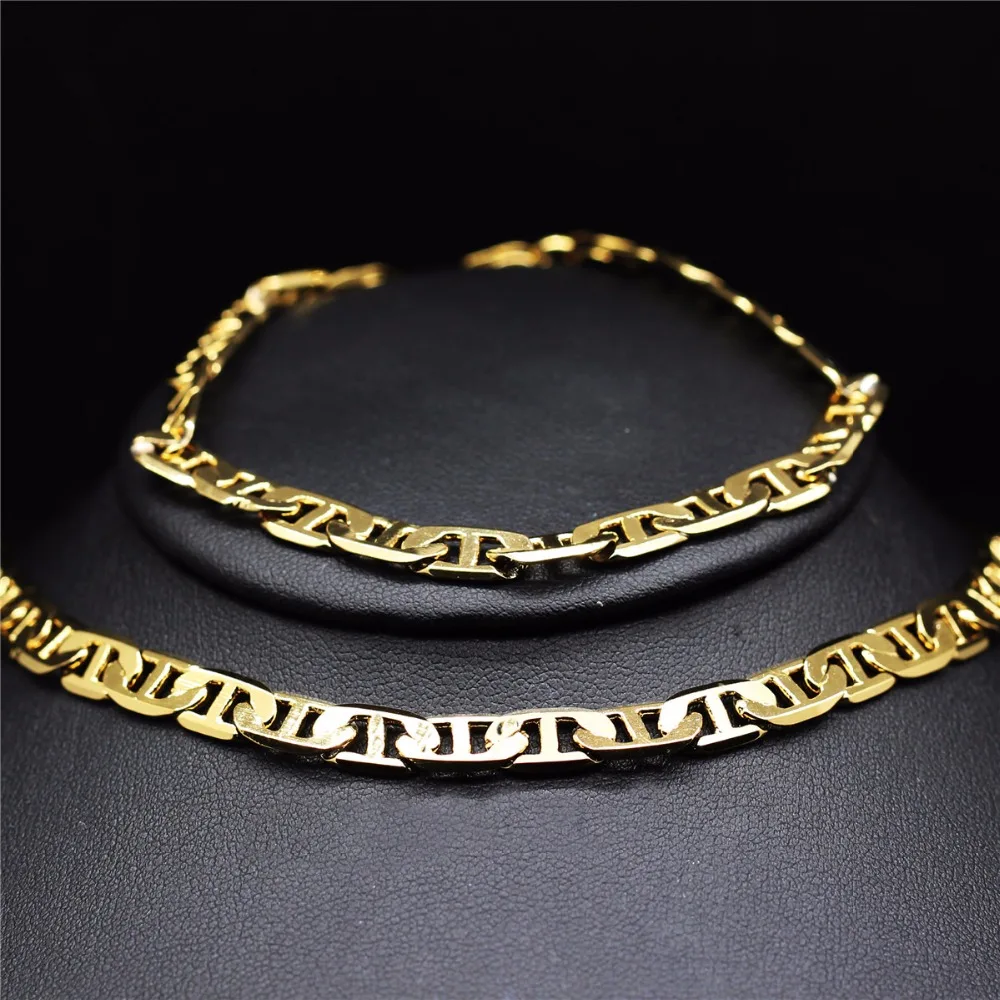 wedding jewelry set 2 years guarantee copper 7 mm men male gift necklace bracelet gold color Chain chocker 1663
wedding jewelry set 2 years guarantee copper 7 mm men male gift necklace bracelet gold color Chain chocker 1663