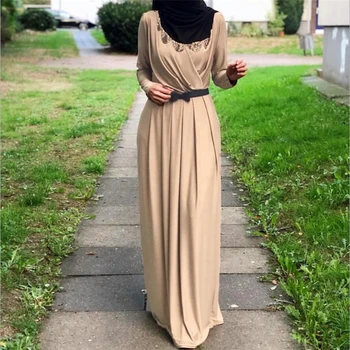 2019 Women muslim kaftan dress abaya ladies islamic clothes fashion long sleeve Pleated dress in dubai arab turkey plus size XXL
2019 Women muslim kaftan dress abaya ladies islamic clothes fashion long sleeve Pleated dress in dubai arab turkey plus size XXL