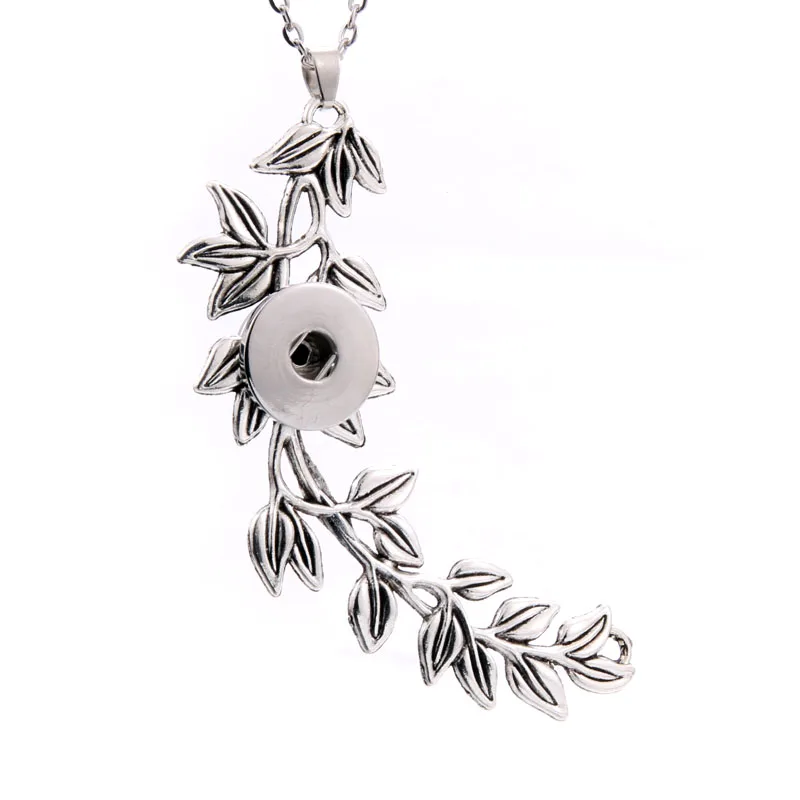 Leaves Round Circle Snap Button Pendant Necklace Fit 18mm Snaps Necklace With 60cm Chains Interchangeable Button Jewelry
Leaves Round Circle Snap Button Pendant Necklace Fit 18mm Snaps Necklace With 60cm Chains Interchangeable Button Jewelry