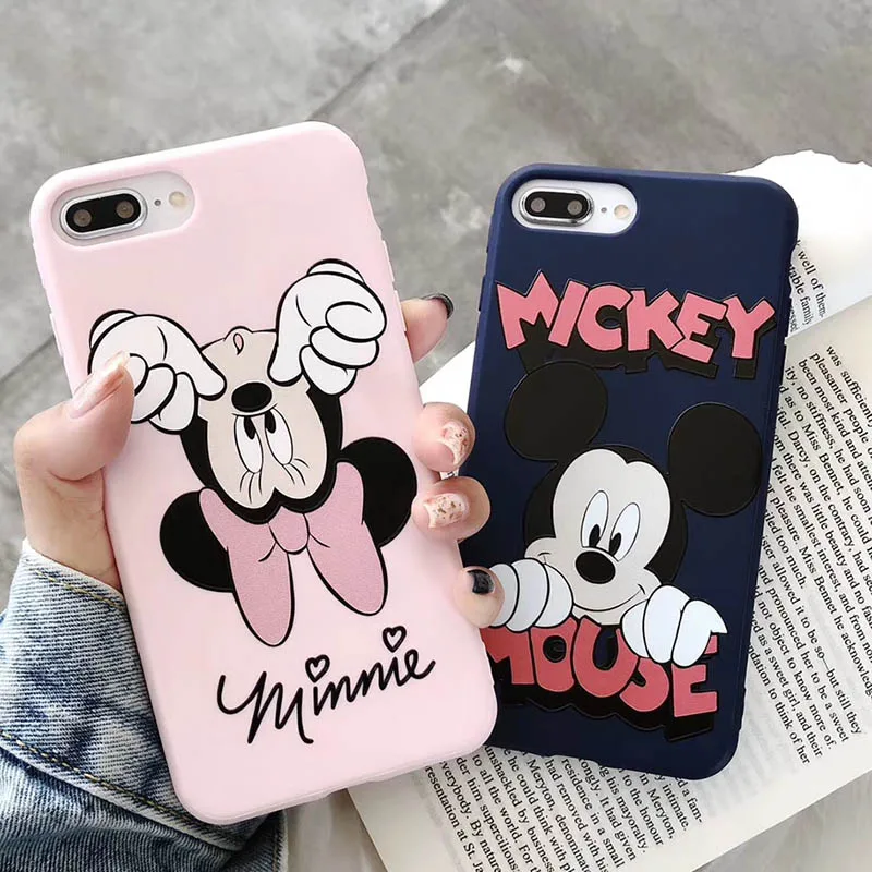 Funny Mickey Minnie Mouse Phone Case For iphone 6 6s 7 8 Plus 7plus Case For iphone xs max xr x 3D Scrub TPU Back Cover
Funny Mickey Minnie Mouse Phone Case For iphone 6 6s 7 8 Plus 7plus Case For iphone xs max xr x 3D Scrub TPU Back Cover