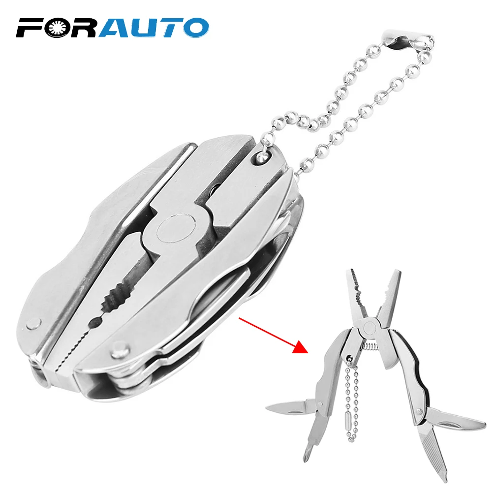 FORAUTO Car Key Ring Multi Tool Mini Multitool Pliers Knife Screwdriver Keychain Outdoor Portable Hand Tool Auto Key Chain
FORAUTO Car Key Ring Multi Tool Mini Multitool Pliers Knife Screwdriver Keychain Outdoor Portable Hand Tool Auto Key Chain