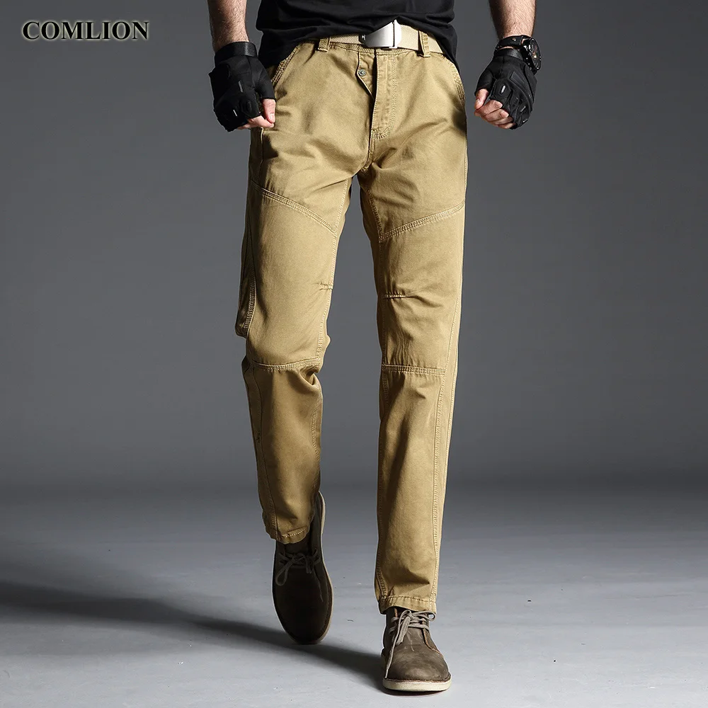 COMLION Cargo Pants Men Casual Multi Pockets Military Large Size Tactical Pants Men New Arrival Long Trousers Straight Khaki F43
COMLION Cargo Pants Men Casual Multi Pockets Military Large Size Tactical Pants Men New Arrival Long Trousers Straight Khaki F43