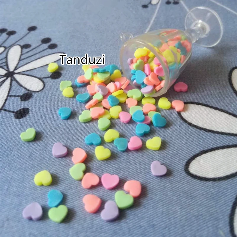 Tanduzi 100g New Polymer Clay Sprinkle Heart Clay Flatback Cabochon Deco Parts Phone Beauty Decoration DIY
Tanduzi 100g New Polymer Clay Sprinkle Heart Clay Flatback Cabochon Deco Parts Phone Beauty Decoration DIY