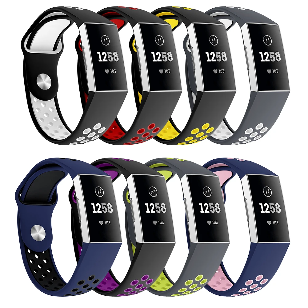 Smart Sports Watch Wristband Compatible With Fitbit Charge 3 Soft Silicone Breathable Sports Strap Replacement Wrist Strap
Smart Sports Watch Wristband Compatible With Fitbit Charge 3 Soft Silicone Breathable Sports Strap Replacement Wrist Strap