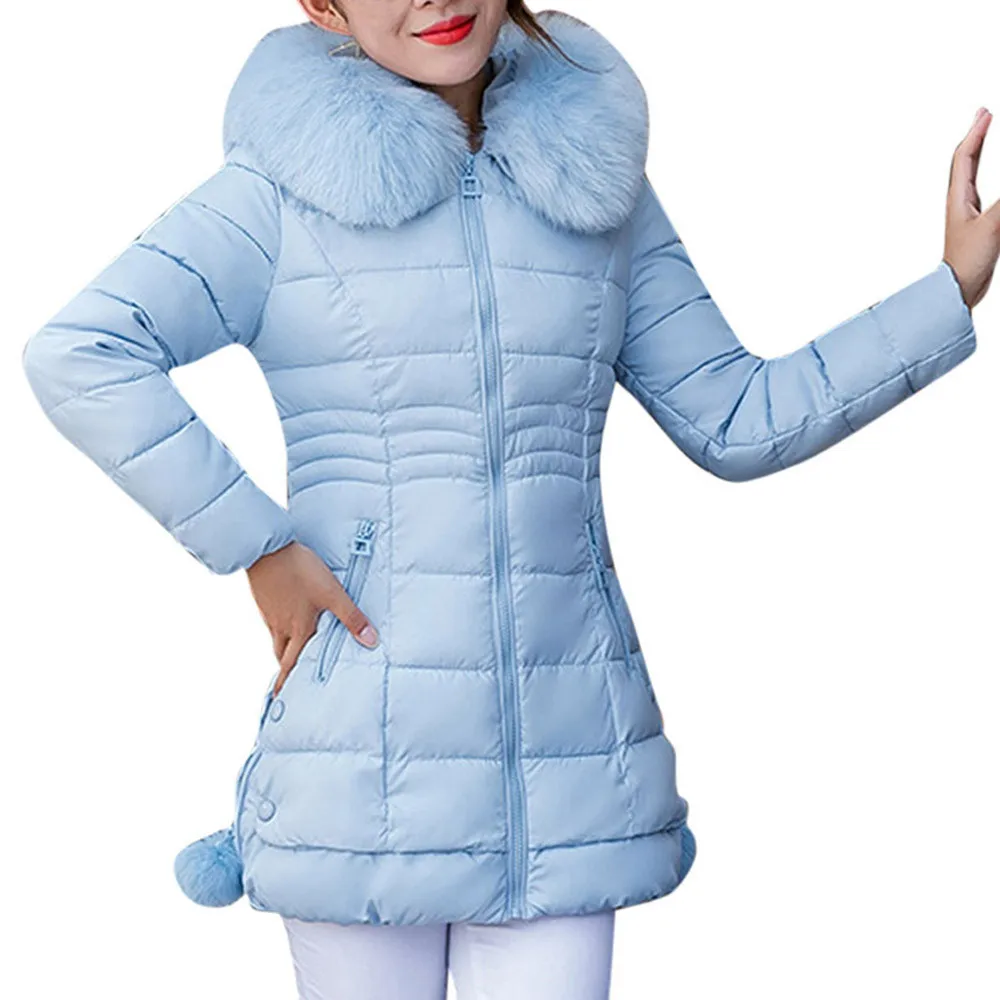 Clothing women's winter hooded jacket warmlong thick fur collar cotton pike slim jacket casual women's jacket waist was thin 3XL
Clothing women's winter hooded jacket warmlong thick fur collar cotton pike slim jacket casual women's jacket waist was thin 3XL
