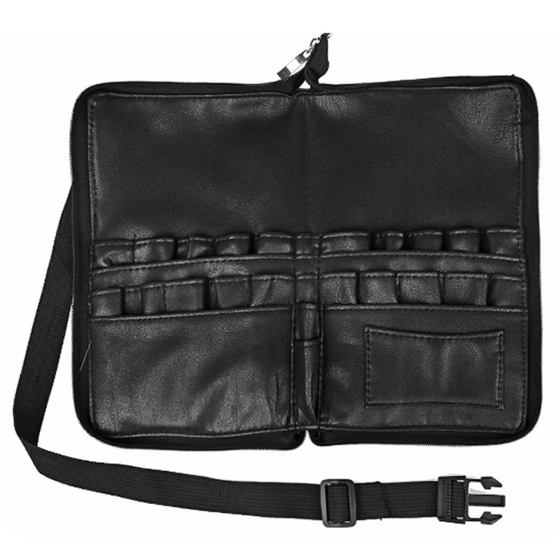 Black Two Arrays Makeup Brush Holder Professional Apron Bag Artist Belt Strap Portable Make Up Bag Cosmetic Brush Bag Kit
Black Two Arrays Makeup Brush Holder Professional Apron Bag Artist Belt Strap Portable Make Up Bag Cosmetic Brush Bag Kit