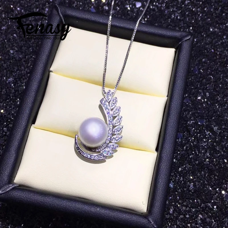 FENASY Pearl Jewelry Natural Pearl Pendant Necklace For Women 925 Sterling Silver Chain Luxury Leaf Party Jewelry
FENASY Pearl Jewelry Natural Pearl Pendant Necklace For Women 925 Sterling Silver Chain Luxury Leaf Party Jewelry