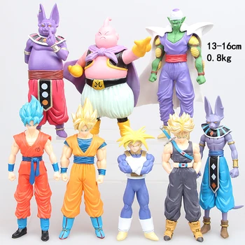 8pcs/set 13-16cm Anime Dragon Ball Z Super Saiyan Son Goku Trunks Beerus Piccolo Majin Buu PVC Figure Model Toy For Kids Gifts
8pcs/set 13-16cm Anime Dragon Ball Z Super Saiyan Son Goku Trunks Beerus Piccolo Majin Buu PVC Figure Model Toy For Kids Gifts