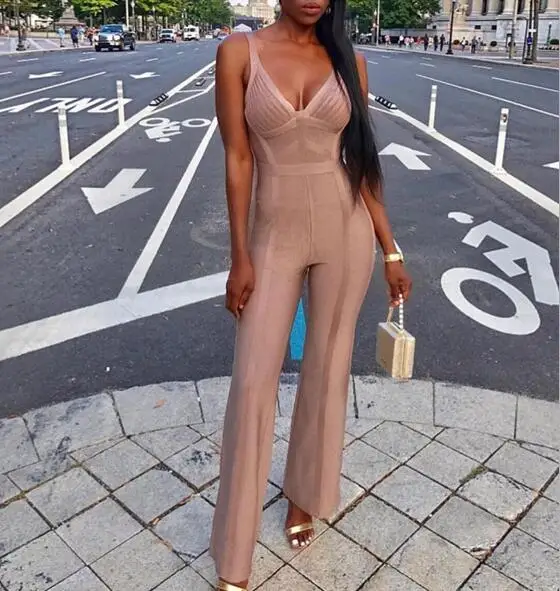 Top Quality Women Sexy V Neck Bandage Jumpsuit 2017 Bodycon Designer Bandage Jumpsuit
Top Quality Women Sexy V Neck Bandage Jumpsuit 2017 Bodycon Designer Bandage Jumpsuit