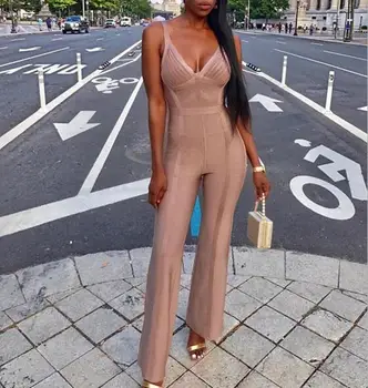 Top Quality Women Sexy V Neck Bandage Jumpsuit 2017 Bodycon Designer Bandage Jumpsuit
Top Quality Women Sexy V Neck Bandage Jumpsuit 2017 Bodycon Designer Bandage Jumpsuit