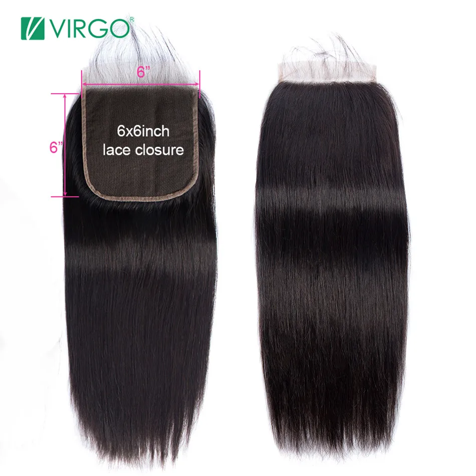 Virgo 6x6 Lace Closure Straight Hair Human Hair Lace Closure With Baby Hair Swiss Lace Natural Color 8''-20'' Remy Hair
Virgo 6x6 Lace Closure Straight Hair Human Hair Lace Closure With Baby Hair Swiss Lace Natural Color 8''-20'' Remy Hair