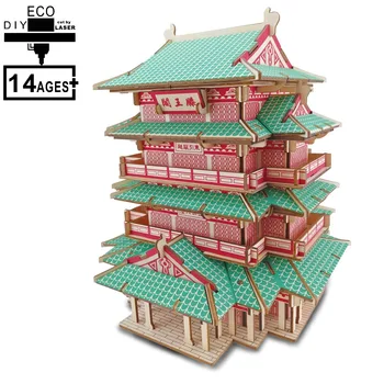 DIY Wooden Puzzles Toys 3D Toys Parent-child interactive Game Educational Toys for Children Pavilion of Prince Teng Crafts Model
DIY Wooden Puzzles Toys 3D Toys Parent-child interactive Game Educational Toys for Children Pavilion of Prince Teng Crafts Model
