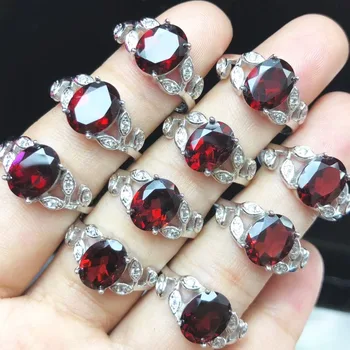 January Birthstone Jewelry Rings Fine 925 Sterling Silver Real Garnet Gemstone Ring band Size Free adjustable Woman Finger Rings
January Birthstone Jewelry Rings Fine 925 Sterling Silver Real Garnet Gemstone Ring band Size Free adjustable Woman Finger Rings