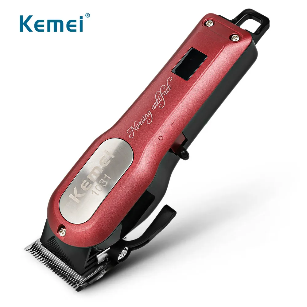 

Kemei KM-1031 Professional Cordless Hair Clipper Electric Beard Trimmer Powerful Hair Shaving Machine Hair Cutting Razor Barber