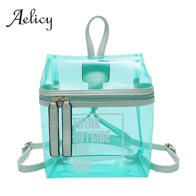 Aelicy Clear Plastic Zipper Backpack Women Transparent Waterproof School Book Bag Female New Fashion Students Bags Casual
Aelicy Clear Plastic Zipper Backpack Women Transparent Waterproof School Book Bag Female New Fashion Students Bags Casual