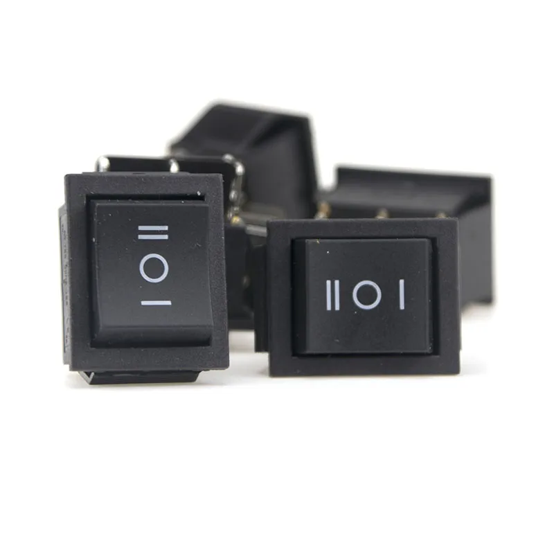 KCD2 black three position toggle micro switches 16 / 250VAC 20A / 125VAC (ON / off / on) smart interruptor rocker switch
KCD2 black three position toggle micro switches 16 / 250VAC 20A / 125VAC (ON / off / on) smart interruptor rocker switch