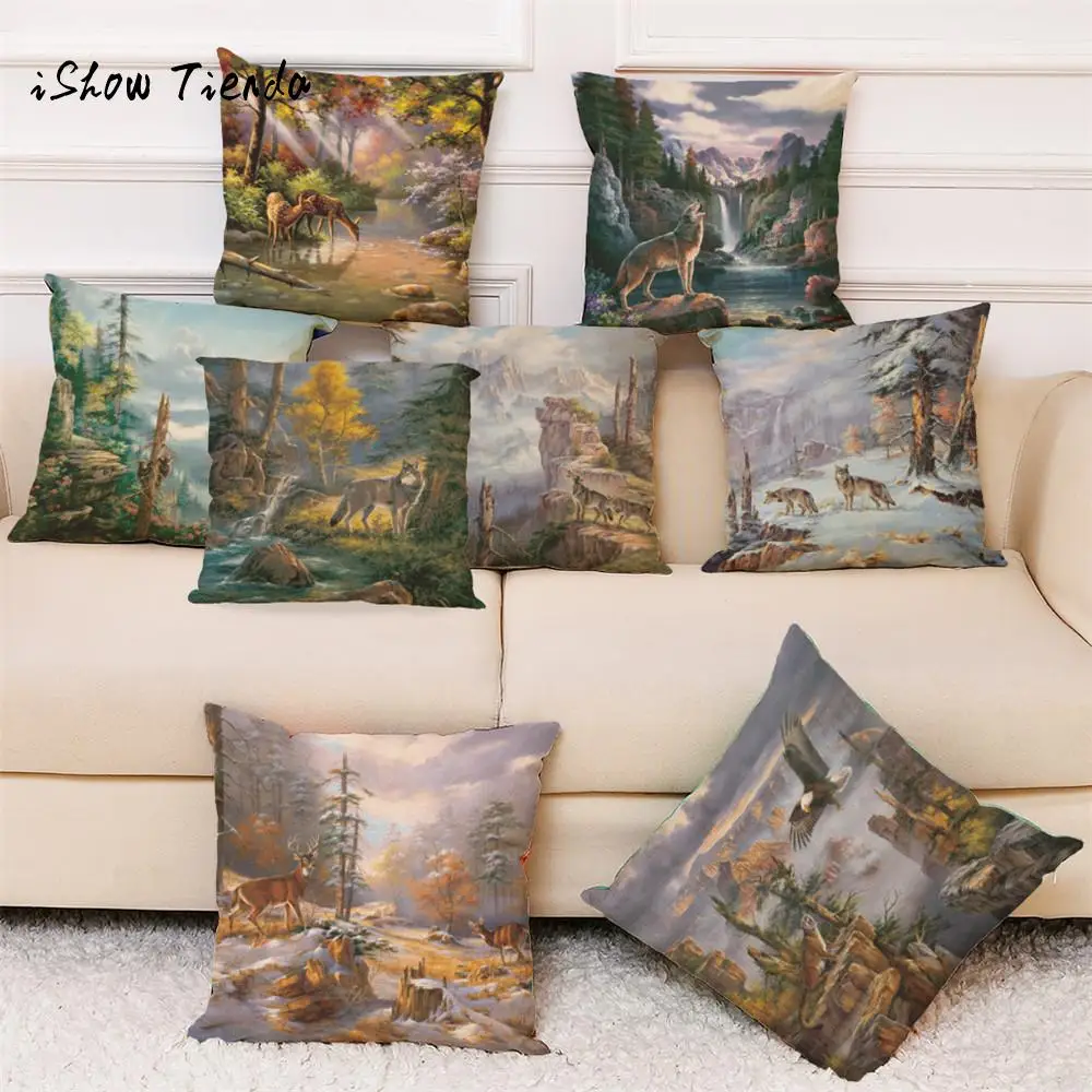 Forest Animal Throw Animal Pillow Covers Sofa Car Home Decor Cushion Cover Linen Blend Case cushion case almofadas 45x45cm
Forest Animal Throw Animal Pillow Covers Sofa Car Home Decor Cushion Cover Linen Blend Case cushion case almofadas 45x45cm
