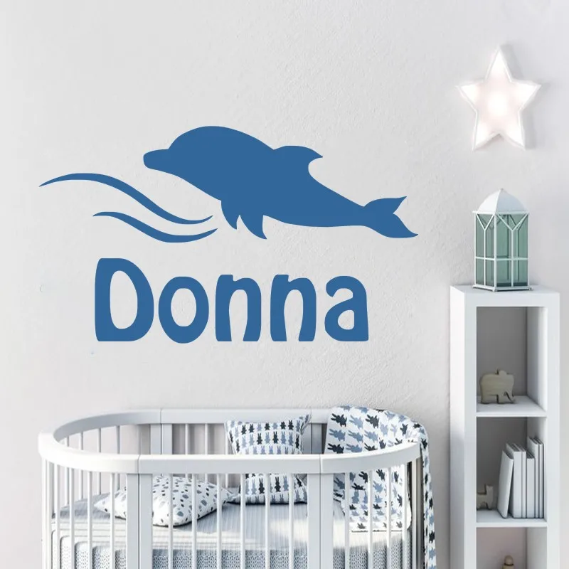 Dolphin Customized Kid's Name Wall Stickers Vinyl Wall Decal Personalized Boy Girl Name Wall Sticker for Bedroom, Nursery ZW470
Dolphin Customized Kid's Name Wall Stickers Vinyl Wall Decal Personalized Boy Girl Name Wall Sticker for Bedroom, Nursery ZW470