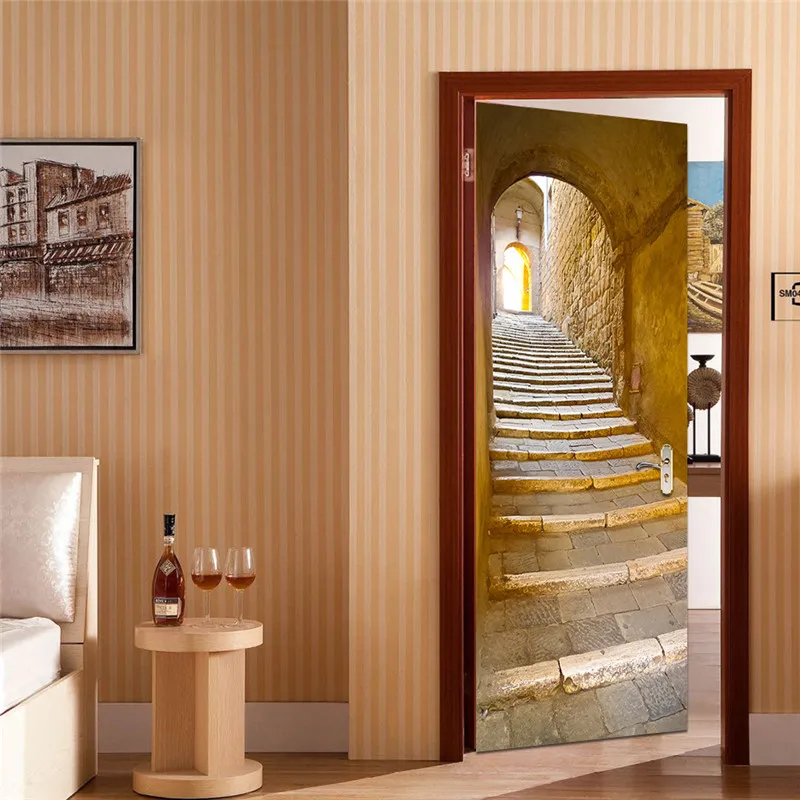 3D Door Sticker Retro Old Wooden Door Station Bar Elevator Police Hall Subway Stairs Color Bricks Pulling Home Decor Paste D28
3D Door Sticker Retro Old Wooden Door Station Bar Elevator Police Hall Subway Stairs Color Bricks Pulling Home Decor Paste D28