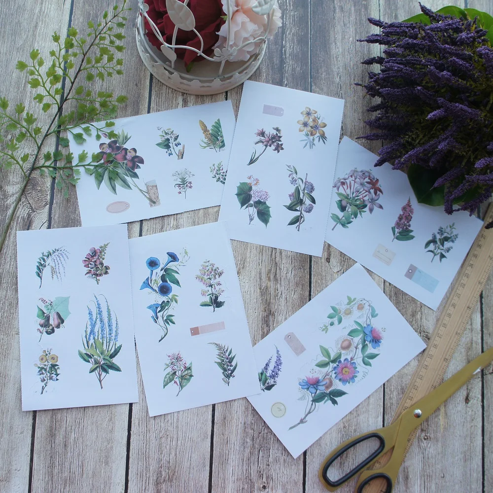 6 Sheets Whole Flower Wide Field Retro Design Washi Paper Sticker As Scrapbooking DIY Gift Packing Decoration Tag
6 Sheets Whole Flower Wide Field Retro Design Washi Paper Sticker As Scrapbooking DIY Gift Packing Decoration Tag