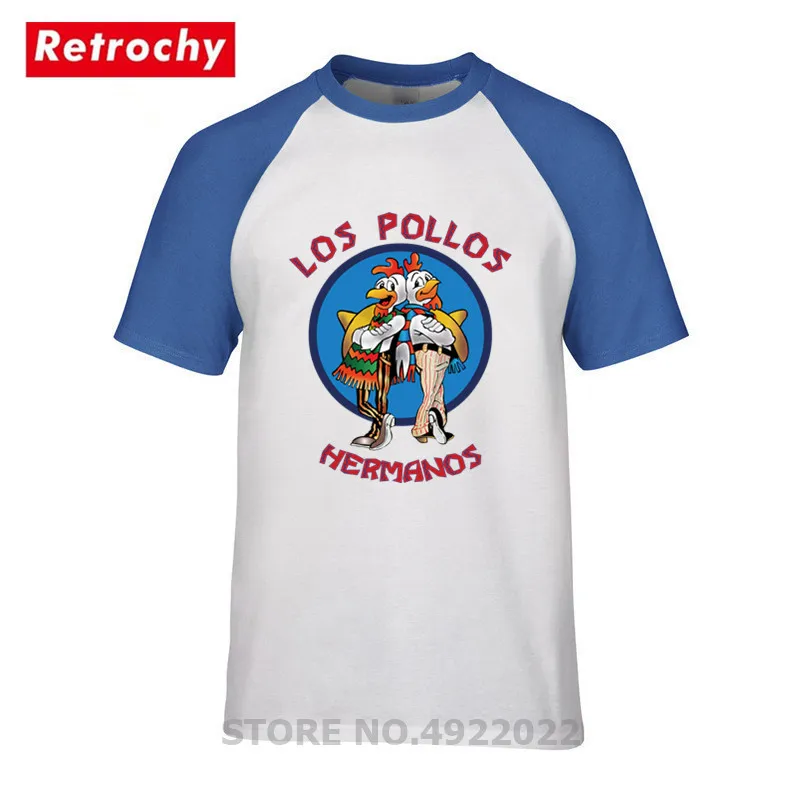 Classic Men's Breaking Bad T Shirt Los Pollos Hermanos T-shirt Brothers Chicken Black Raglan Tshirt Leisure 100% Cotton Clothing
Classic Men's Breaking Bad T Shirt Los Pollos Hermanos T-shirt Brothers Chicken Black Raglan Tshirt Leisure 100% Cotton Clothing