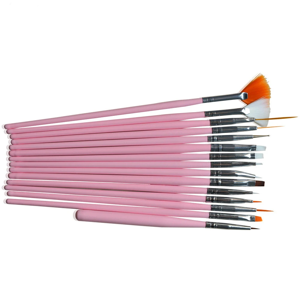 100% Brand New 15Pcs Professional Pink Nail Art Design Dotting Drawing Brush for Nail Tool UV Gel Design Pen Painting BENAO24
100% Brand New 15Pcs Professional Pink Nail Art Design Dotting Drawing Brush for Nail Tool UV Gel Design Pen Painting BENAO24