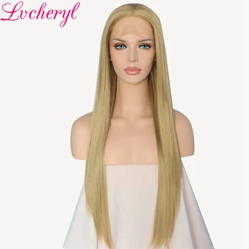 Lvcheryl High Temperature Fiber Hair Long Straight Blonde Color Hand Tied High Density Synthetic Lace Front Wigs for Women
Lvcheryl High Temperature Fiber Hair Long Straight Blonde Color Hand Tied High Density Synthetic Lace Front Wigs for Women
